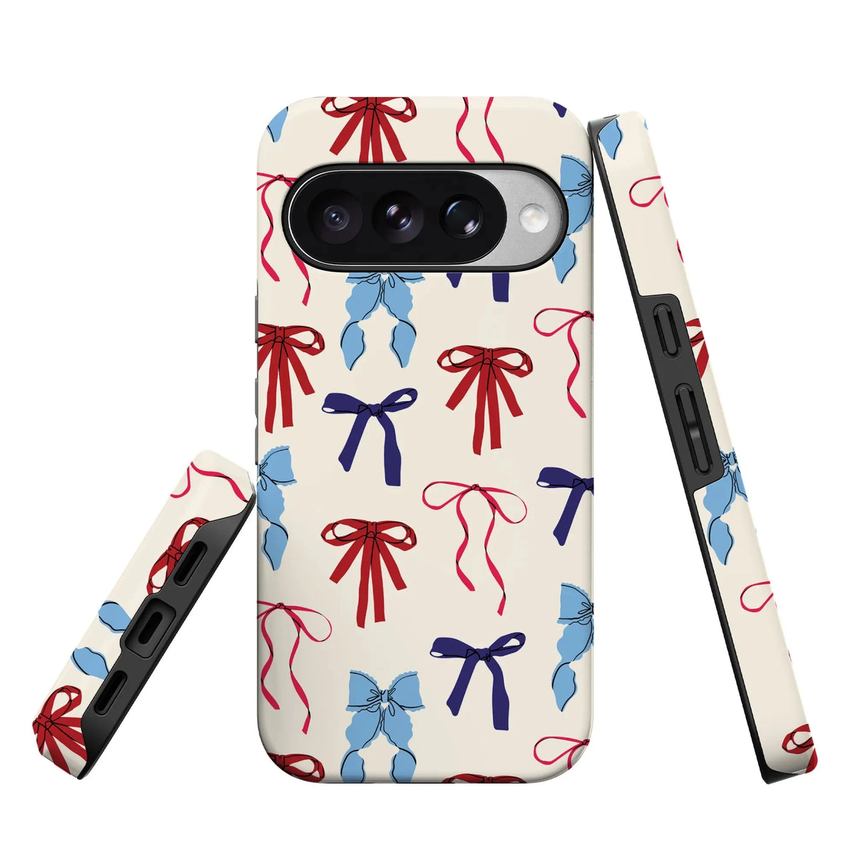 American Girlie | Red White & Blue Bows Case