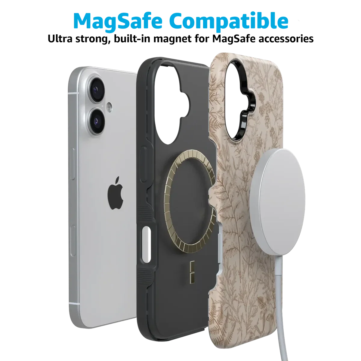 Beige Garden | Neutral Floral Case