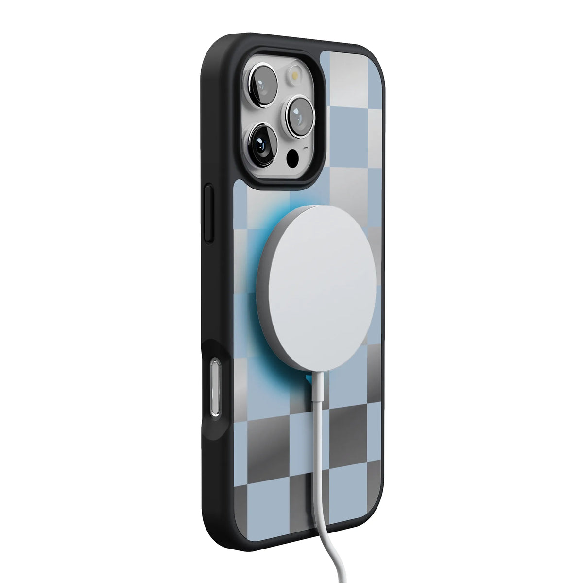 Fit Check | Light Blue Checkerboard Case