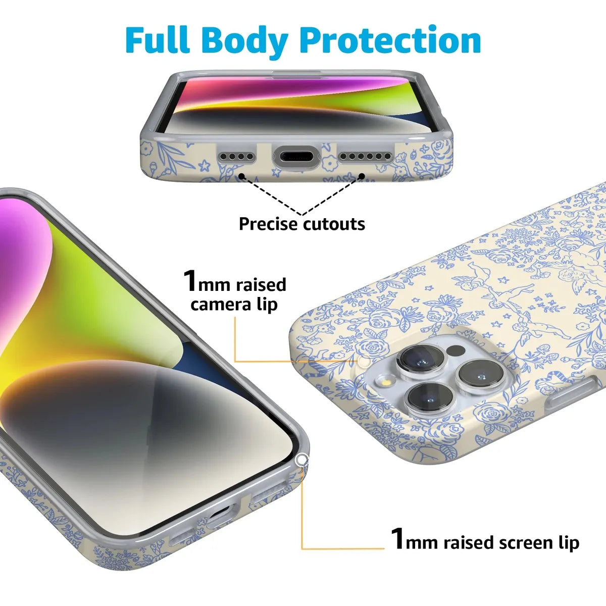 Cupid's Canvas | Periwinkle Floral Case