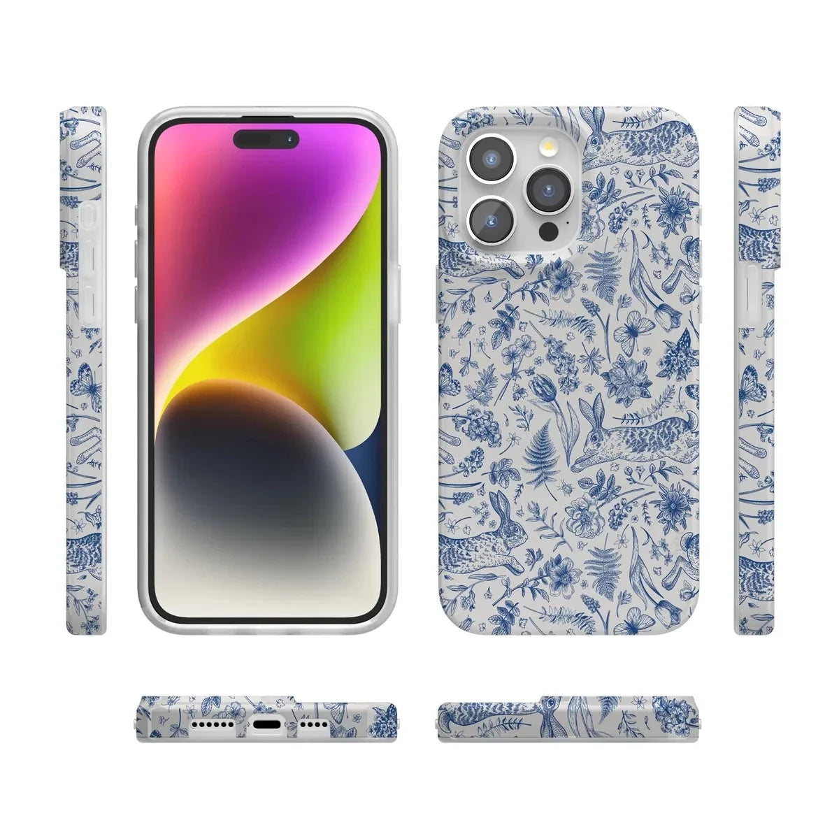 Hop & Bloom | Bunny Toile Case