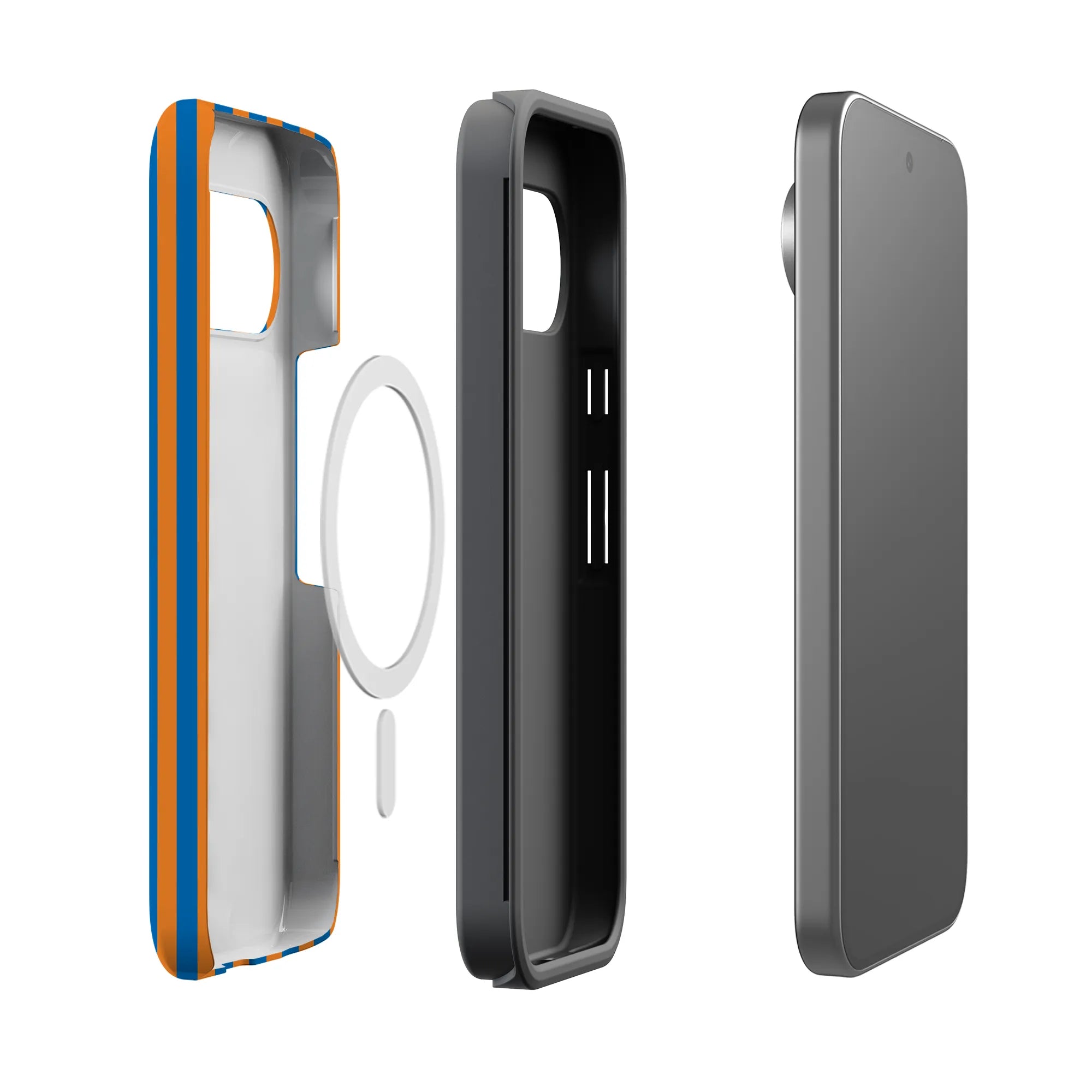 Go New York | Blue & Orange Stripes Case