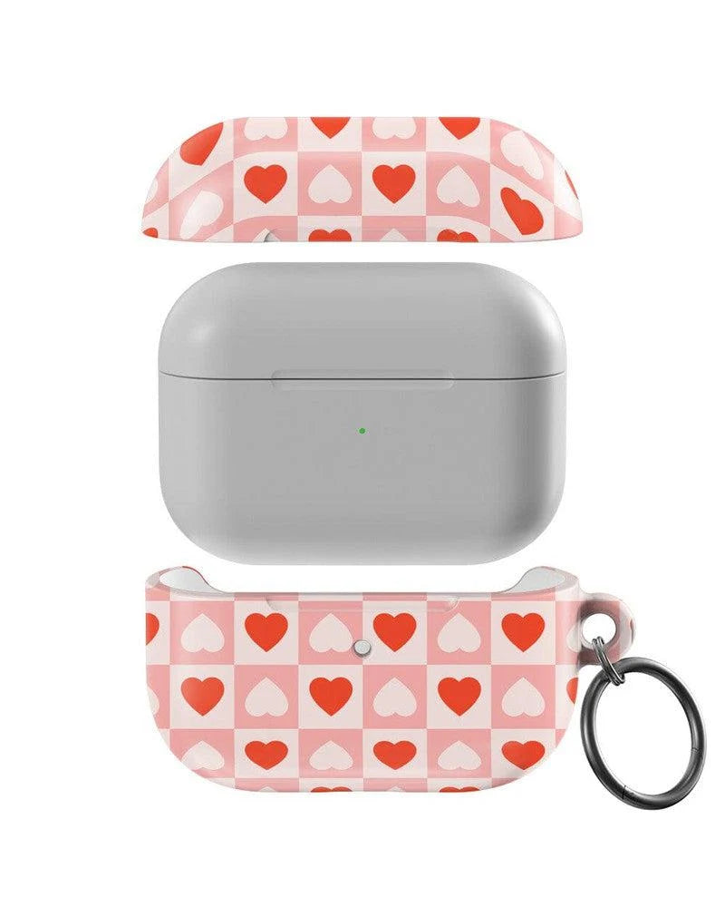 King of My Heart | Checkered Hearts AirPods Case