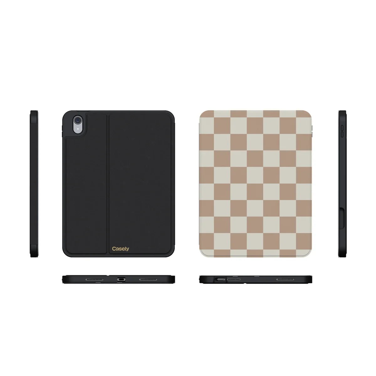 Fit Check | Neutral Checkerboard iPad Case