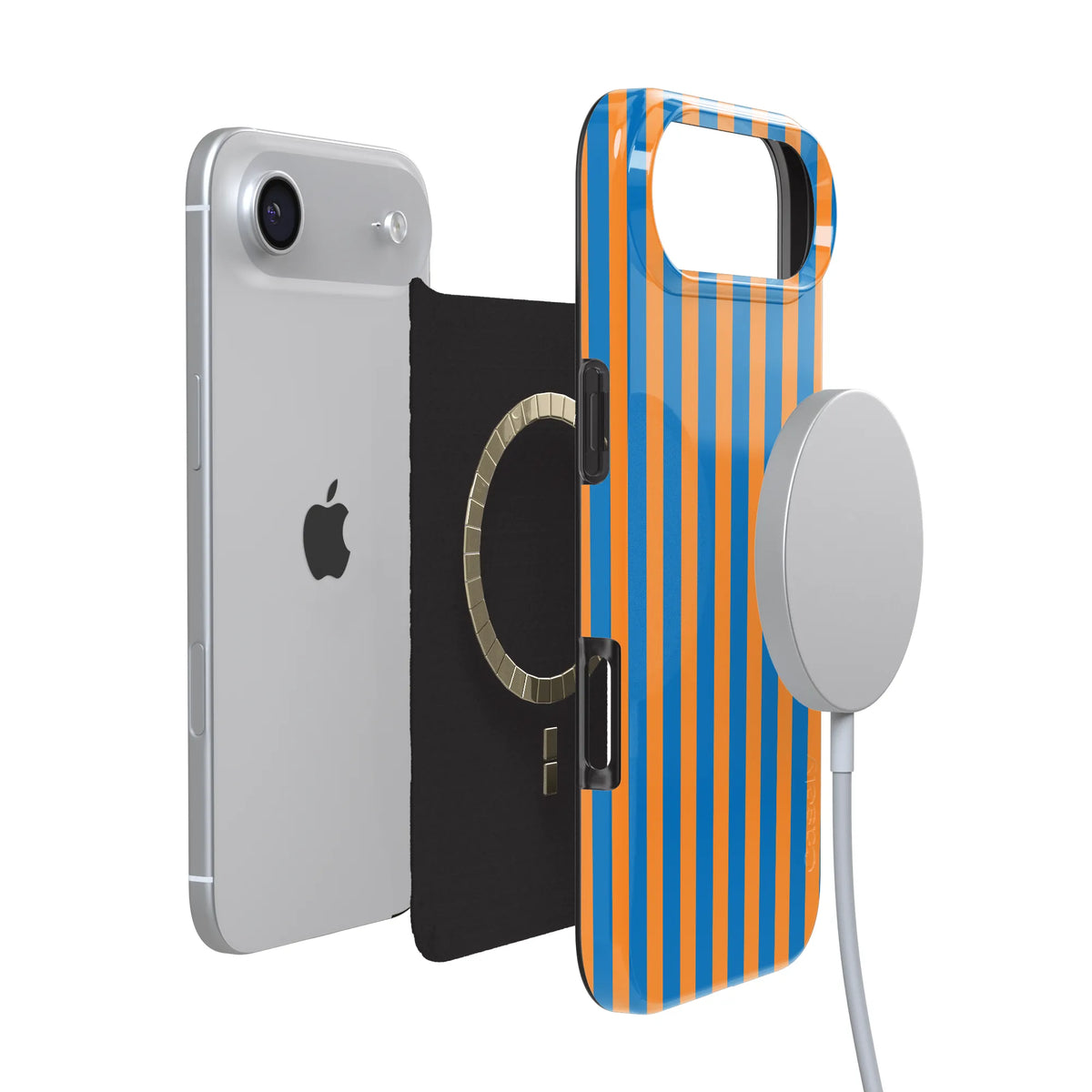 Go New York | Blue & Orange Stripes Case