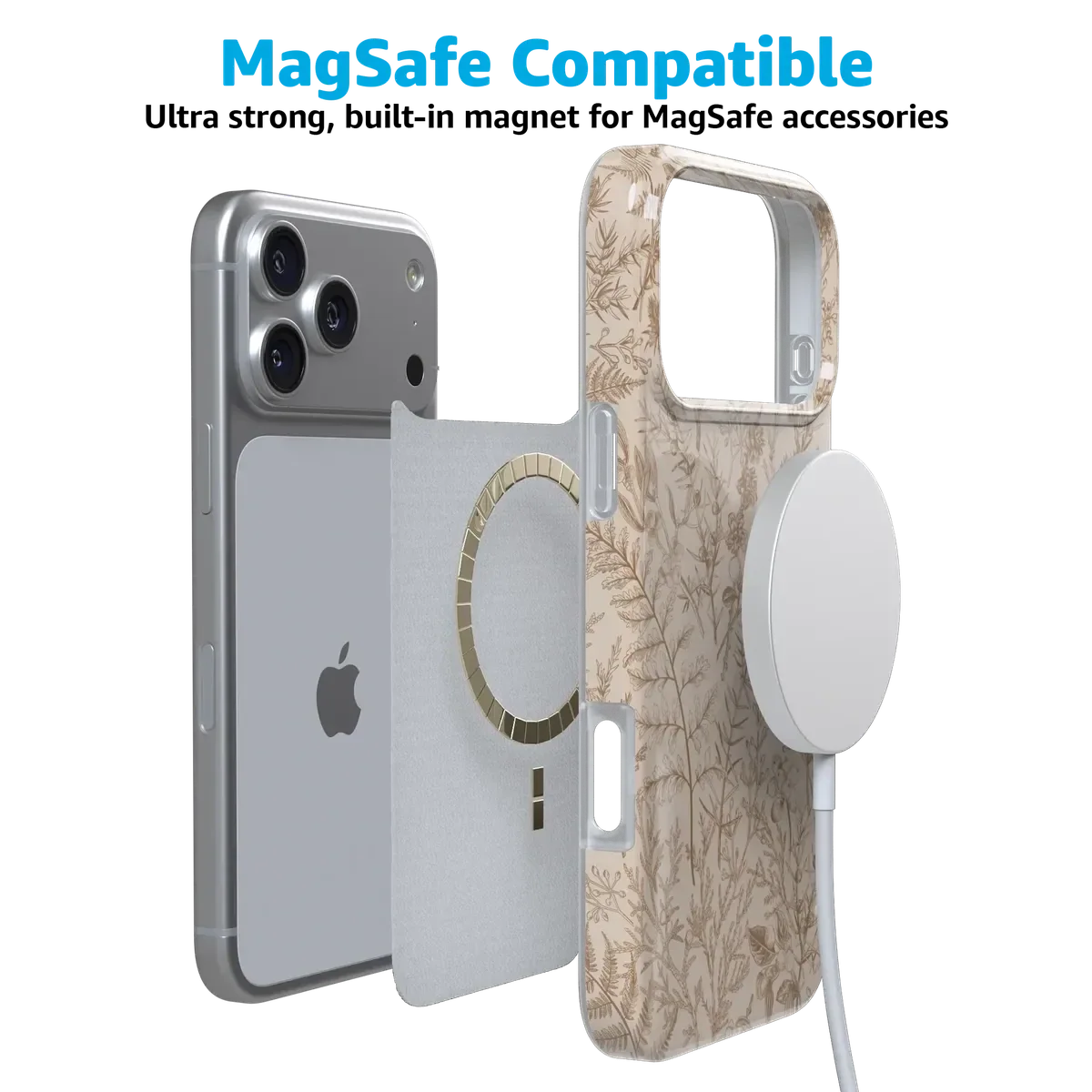 Beige Garden | Neutral Floral Case