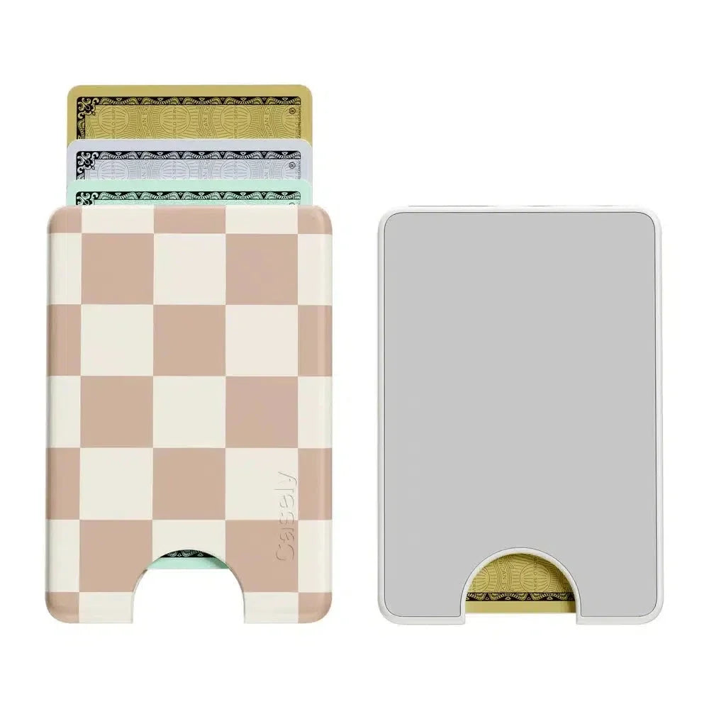 Fit Check | Neutral Checkerboard MagWallet