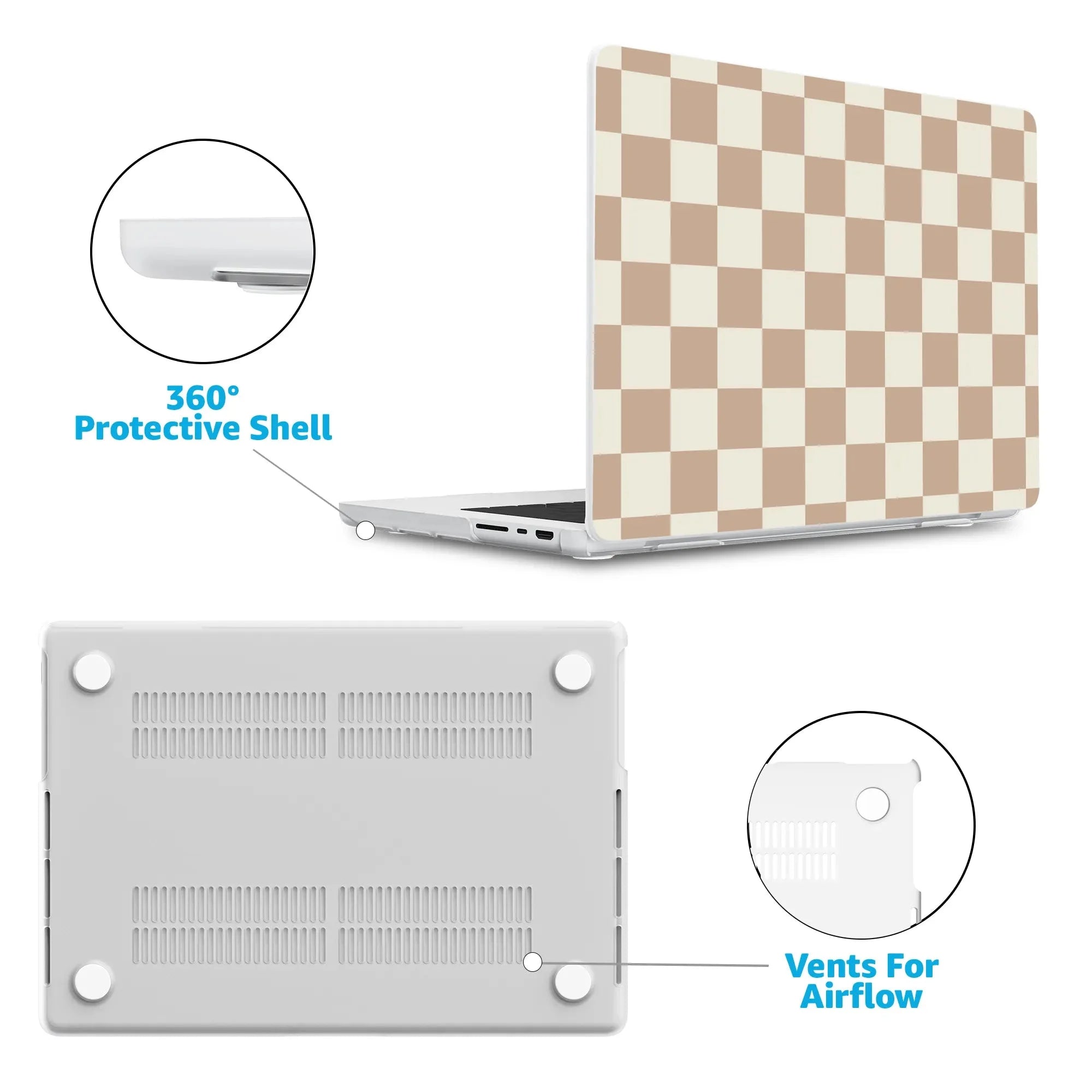 Fit Check | Neutral Checkerboard Laptop Shell