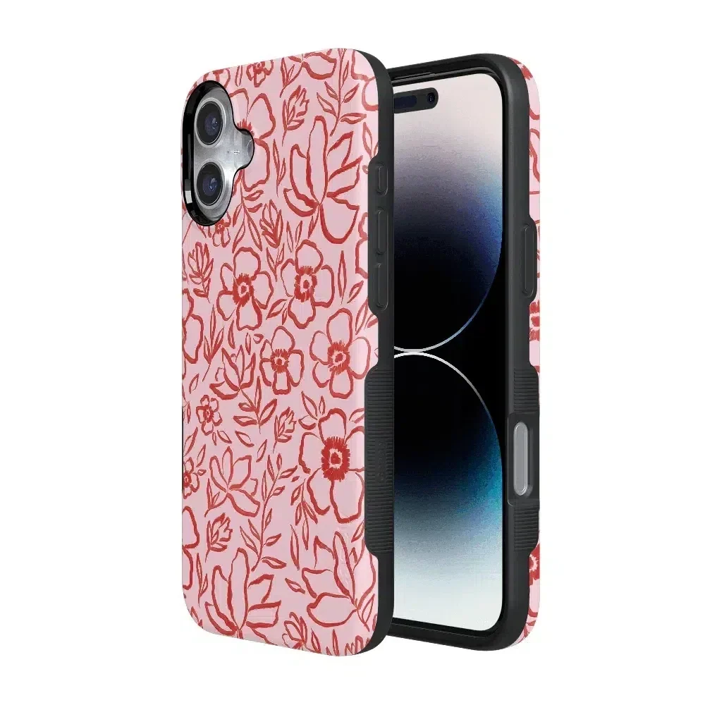 Blush Garden | Floral Doodle Case