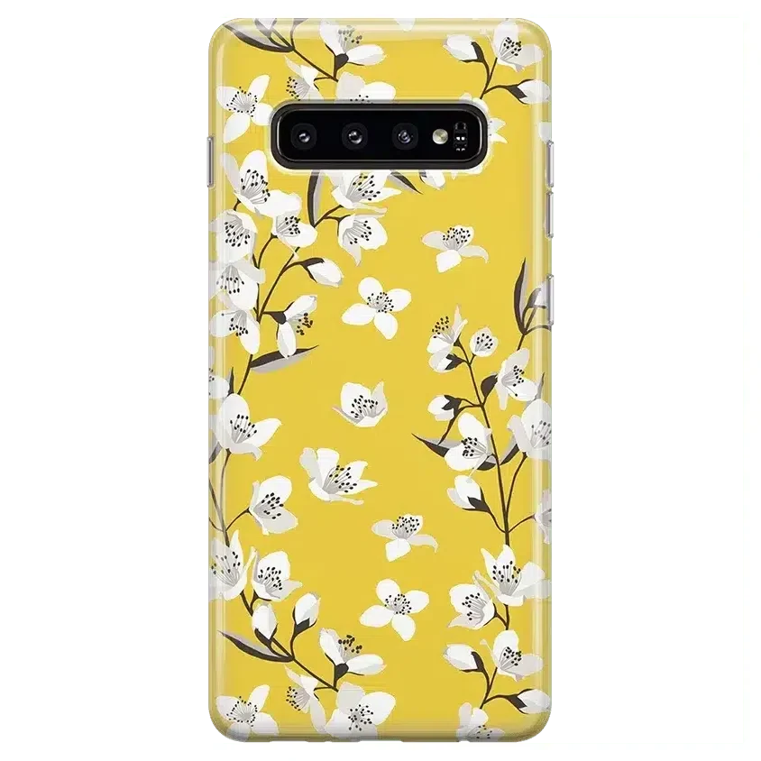 Floral Forest | Yellow Cherry Blossom Floral Samsung Case