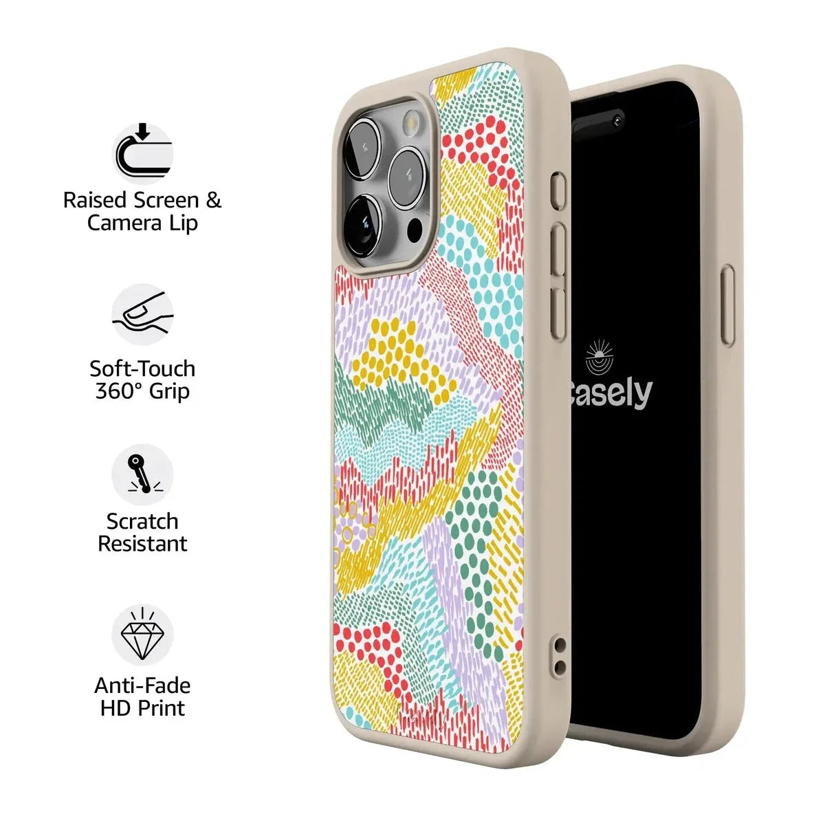Color Me Happy | Pattern Colorblock Case