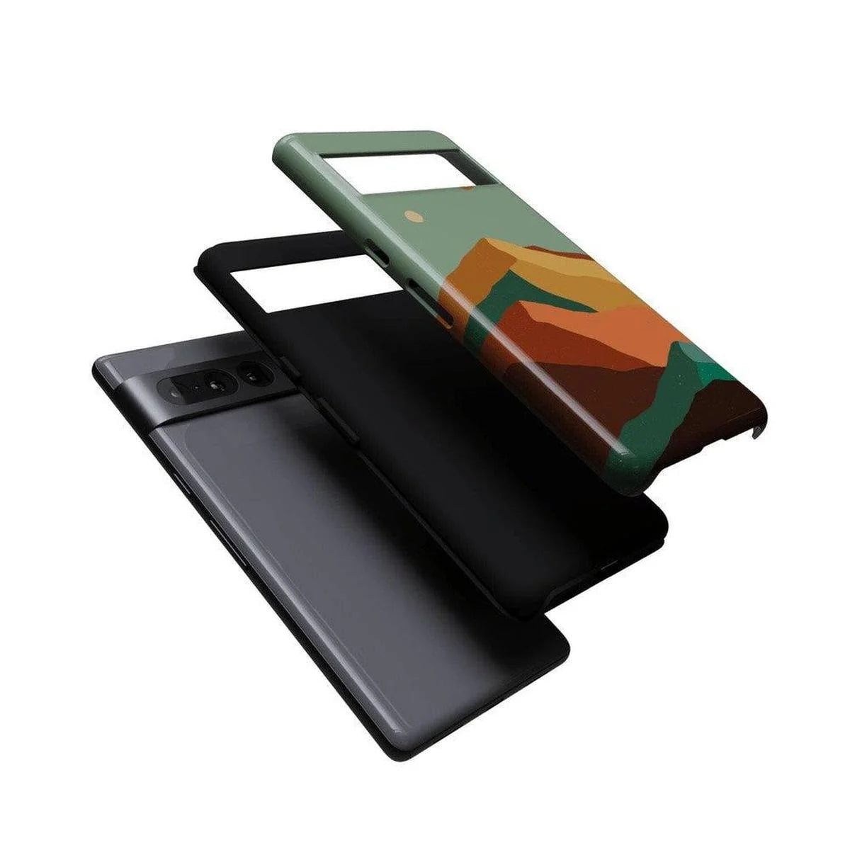 Endless Peaks | Colorblock Mountain Google Pixel Case
