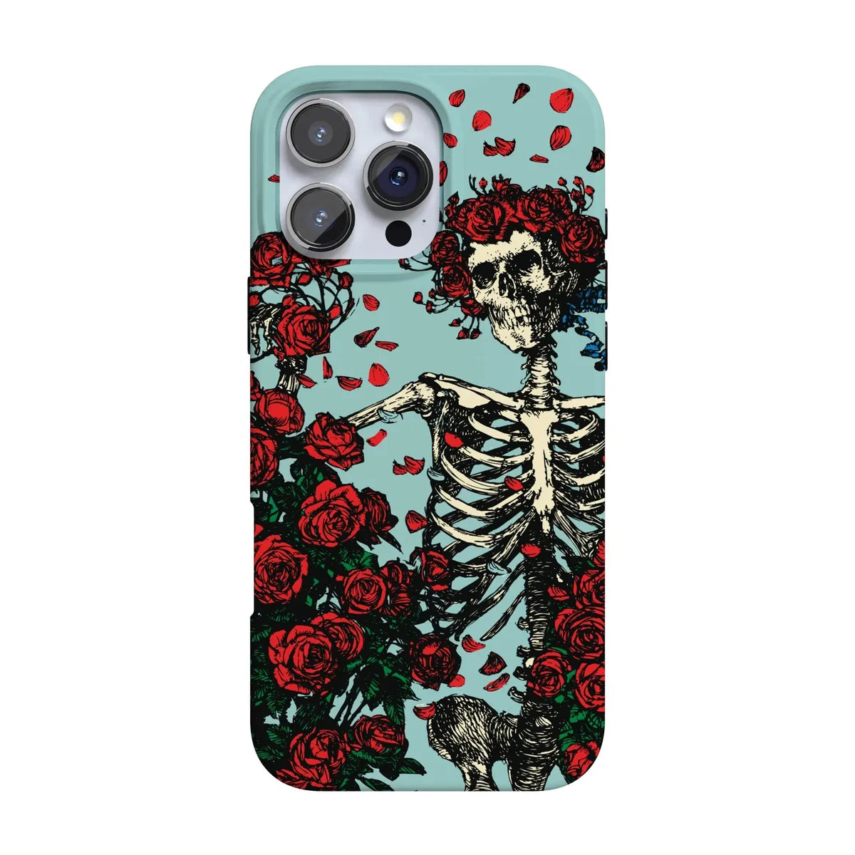 Forever Grateful | Grateful Dead Skeleton Floral Case