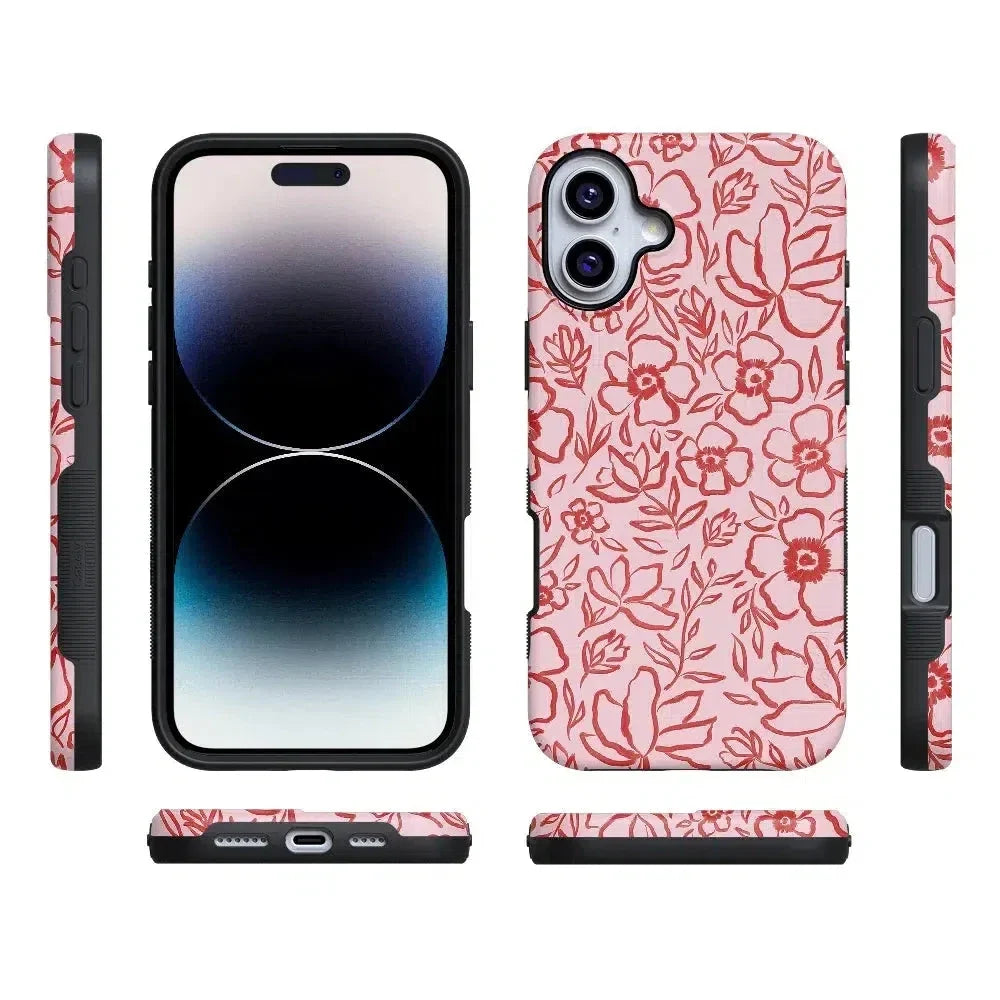 Blush Garden | Floral Doodle Case