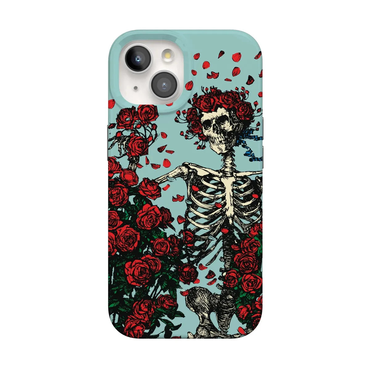 Forever Grateful | Grateful Dead Skeleton Floral Case