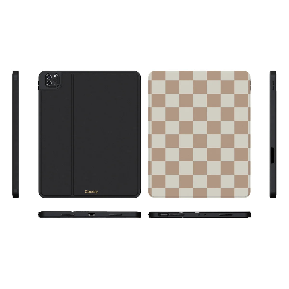 Fit Check | Neutral Checkerboard iPad Case