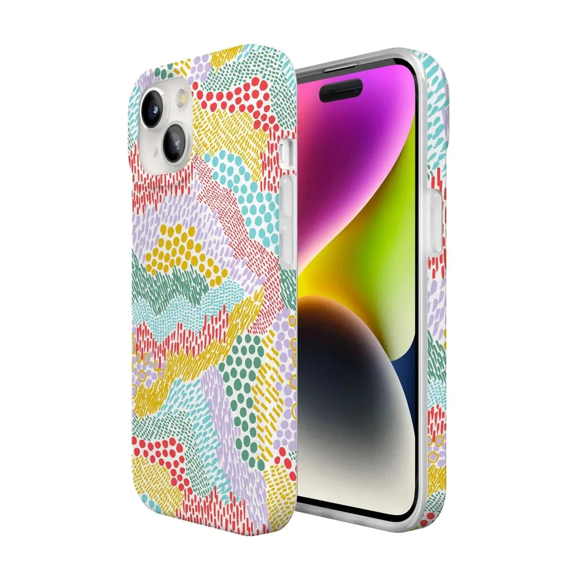 Color Me Happy | Pattern Colorblock Case