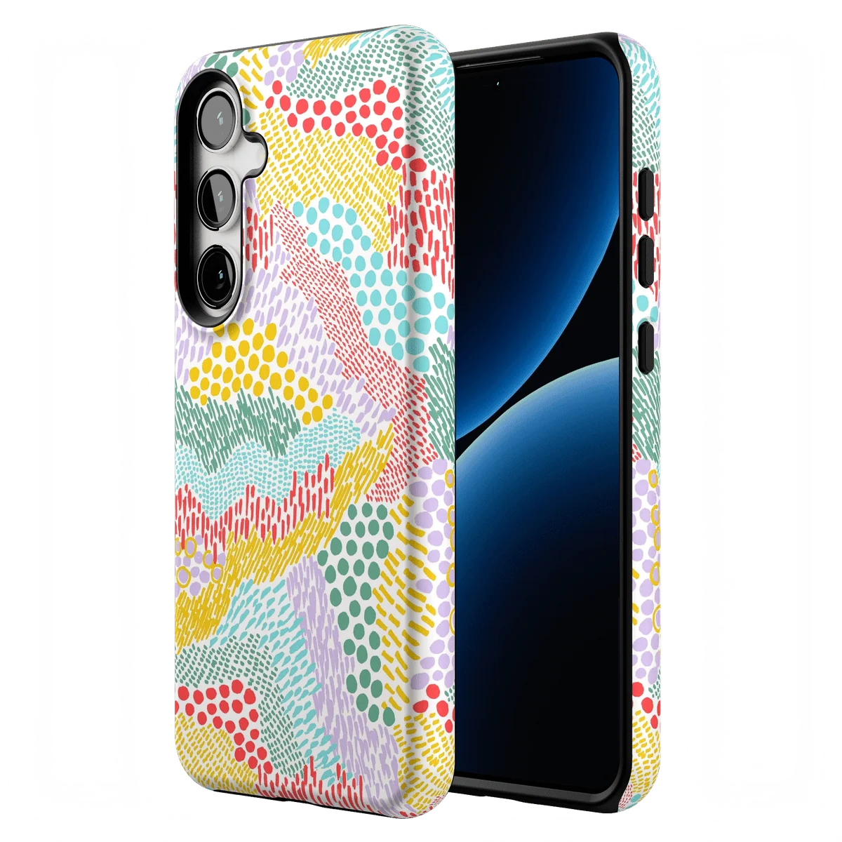 Color Me Happy | Pattern Colorblock Case