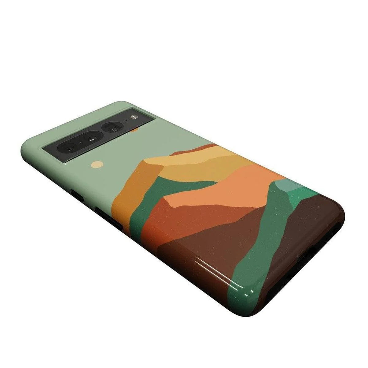 Endless Peaks | Colorblock Mountain Google Pixel Case