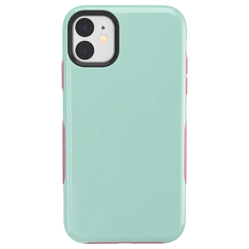 Mint Green on Pink | Ultra-Protective Bold Case