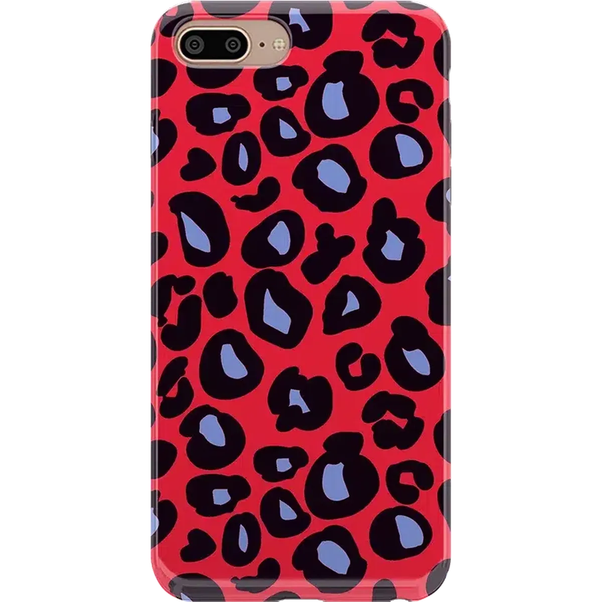 Into the Wild | Red & Blue Leopard Print Case