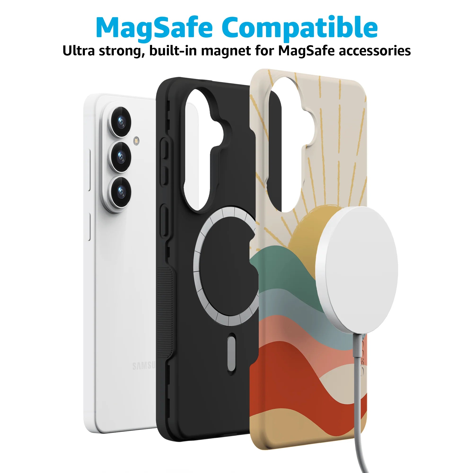 Here Comes the Sun | Colorblock Sunset Samsung Case