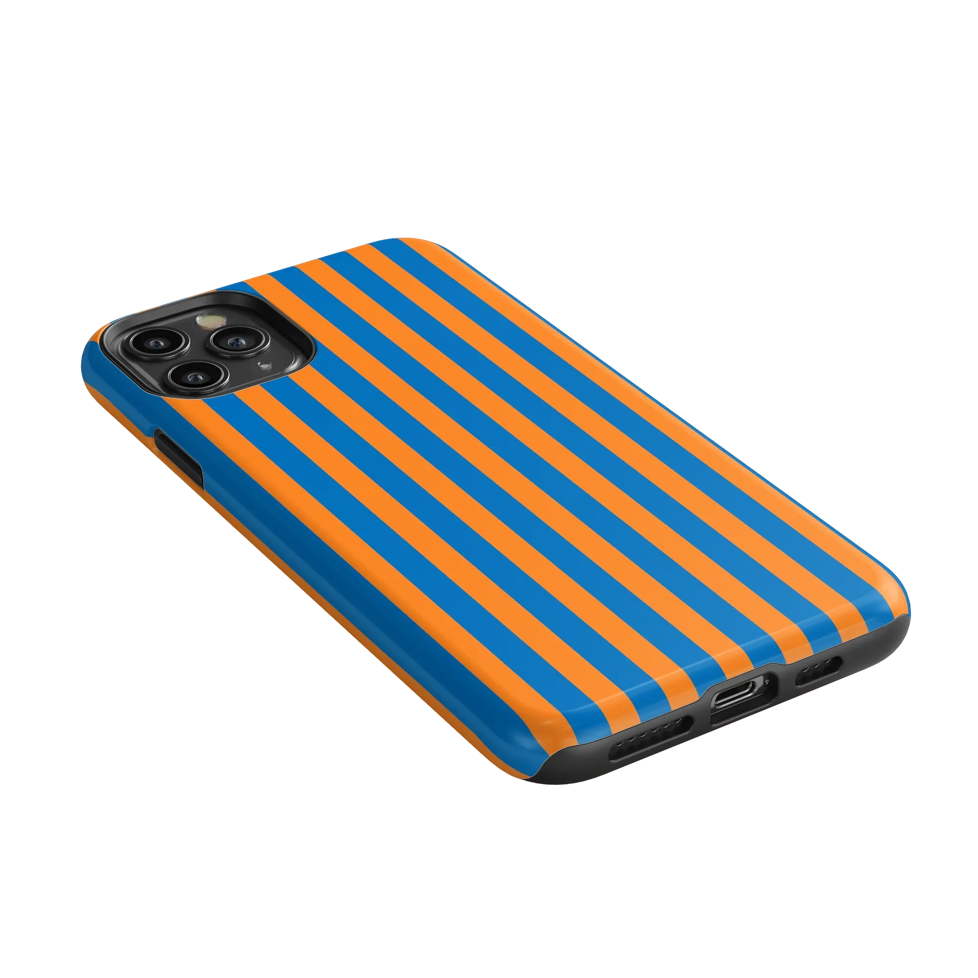 Go New York | Blue & Orange Stripes Case