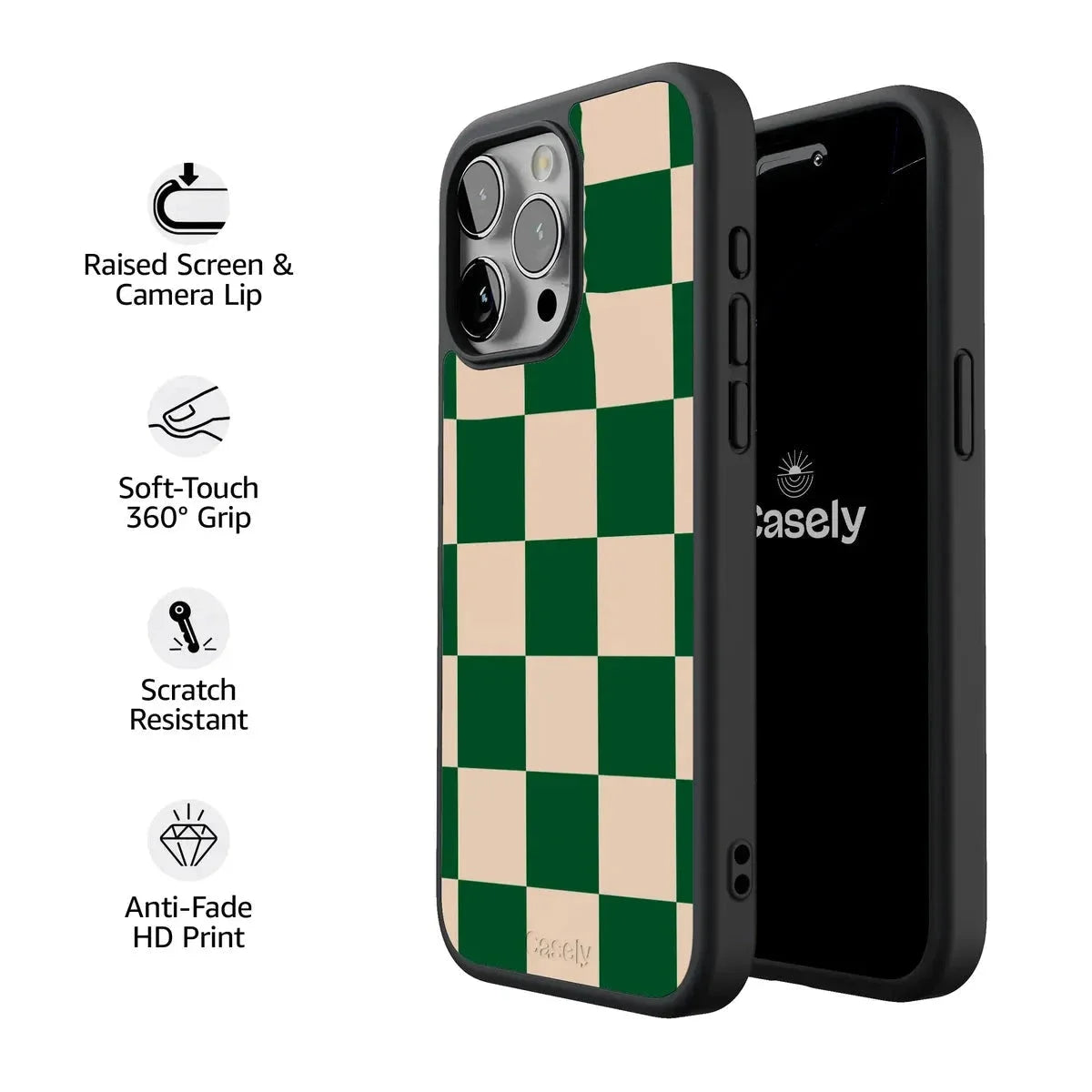 Fit Check | Green Checkerboard Case