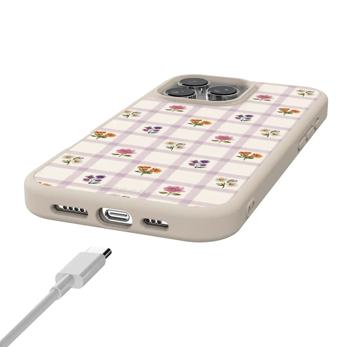 Meadow Check | Floral Gingham Case