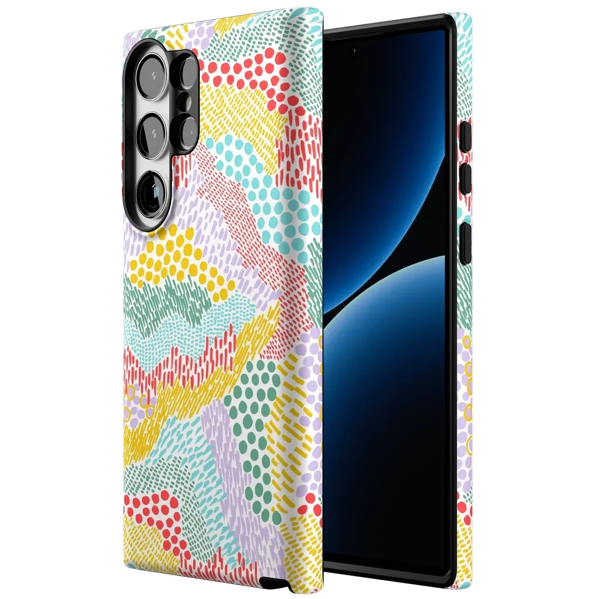Color Me Happy | Pattern Colorblock Case