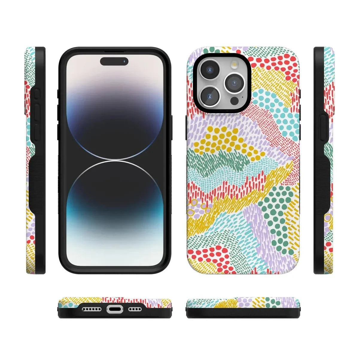 Color Me Happy | Pattern Colorblock Case