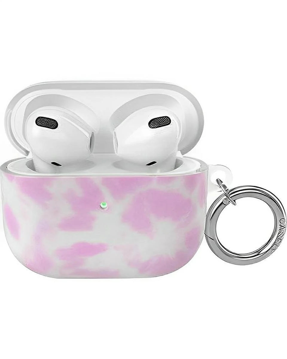 Down for Whatever | Light Pink Tie Dye AirPods Case
