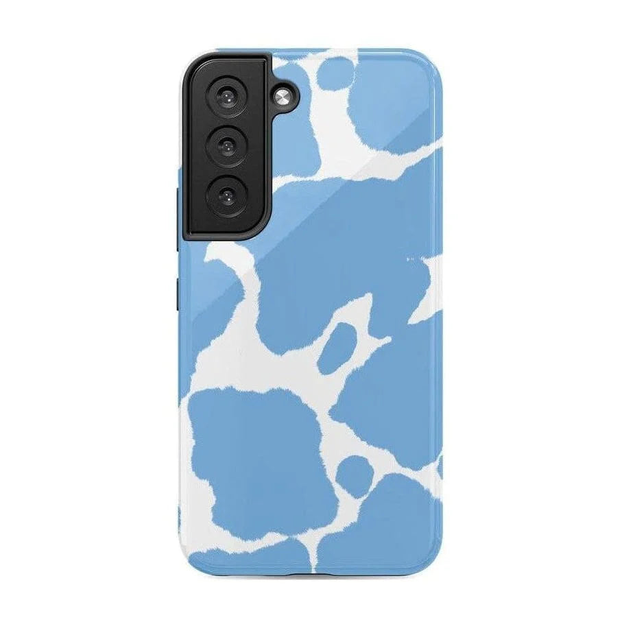 Current MOOd | Light Blue Cow Print Samsung Case