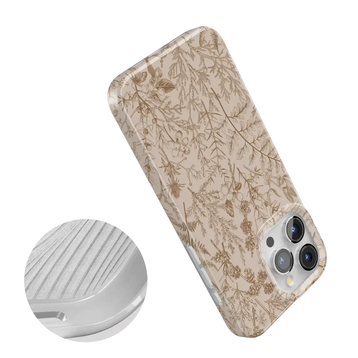 Beige Garden | Neutral Floral Case