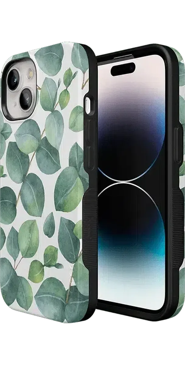 Leaf Me Alone | Green Floral Print Case