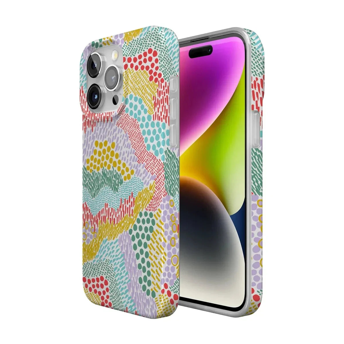 Color Me Happy | Pattern Colorblock Case