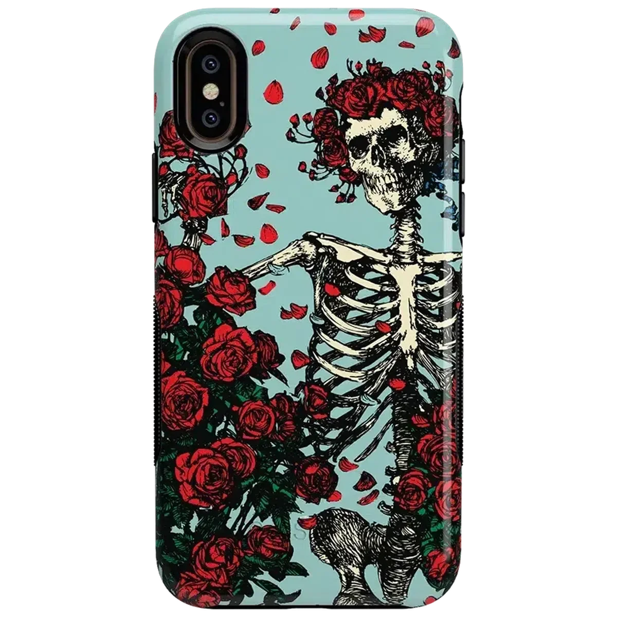Forever Grateful | Grateful Dead Skeleton Floral Case