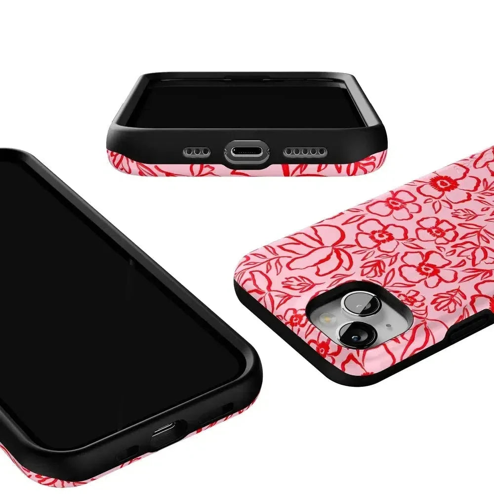 Blush Garden | Floral Doodle Case