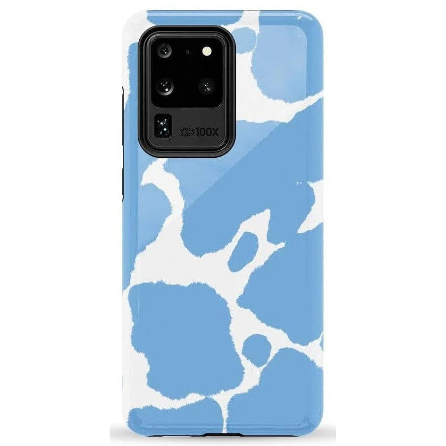 Current MOOd | Light Blue Cow Print Samsung Case
