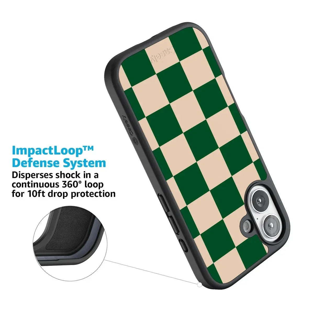 Fit Check | Green Checkerboard Case