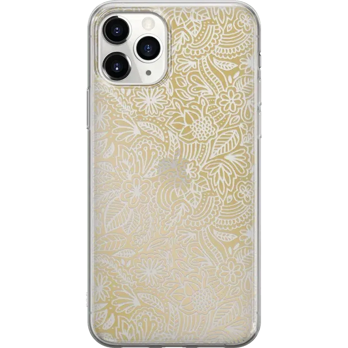 Floral Mandala | Rose Gold Clear Case