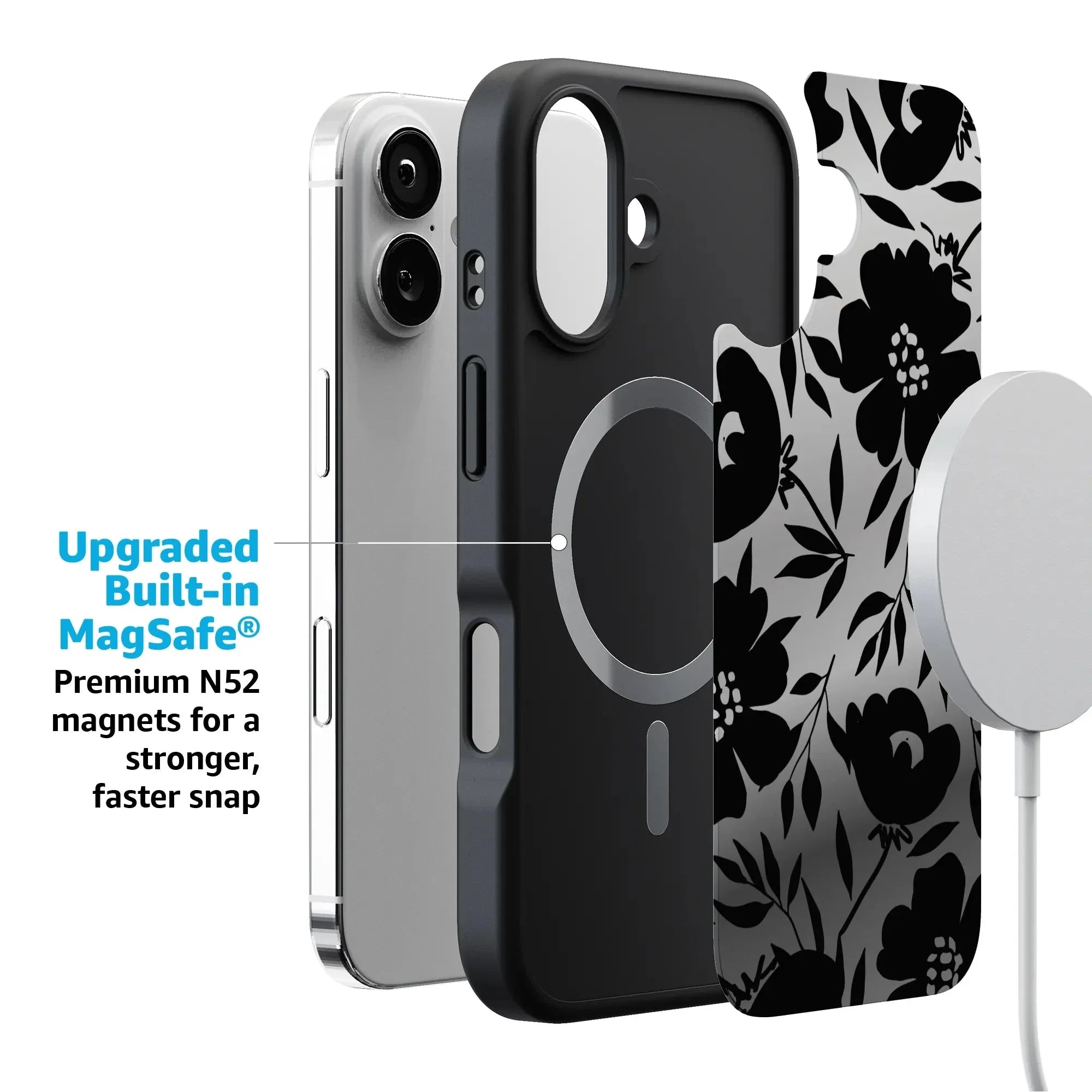 Dark Fantasy | Contrast Floral Case