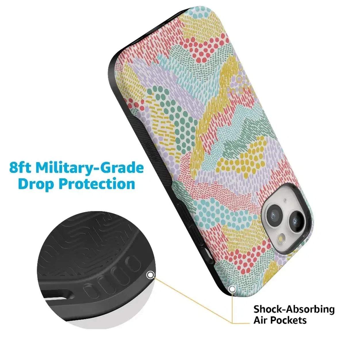 Color Me Happy | Pattern Colorblock Case