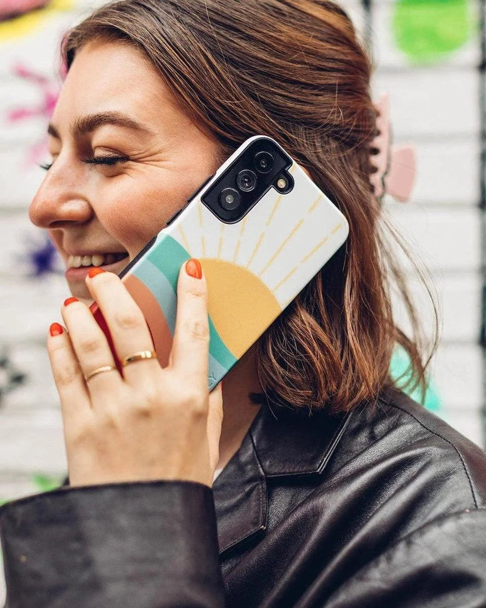 Here Comes the Sun | Colorblock Sunset Samsung Case