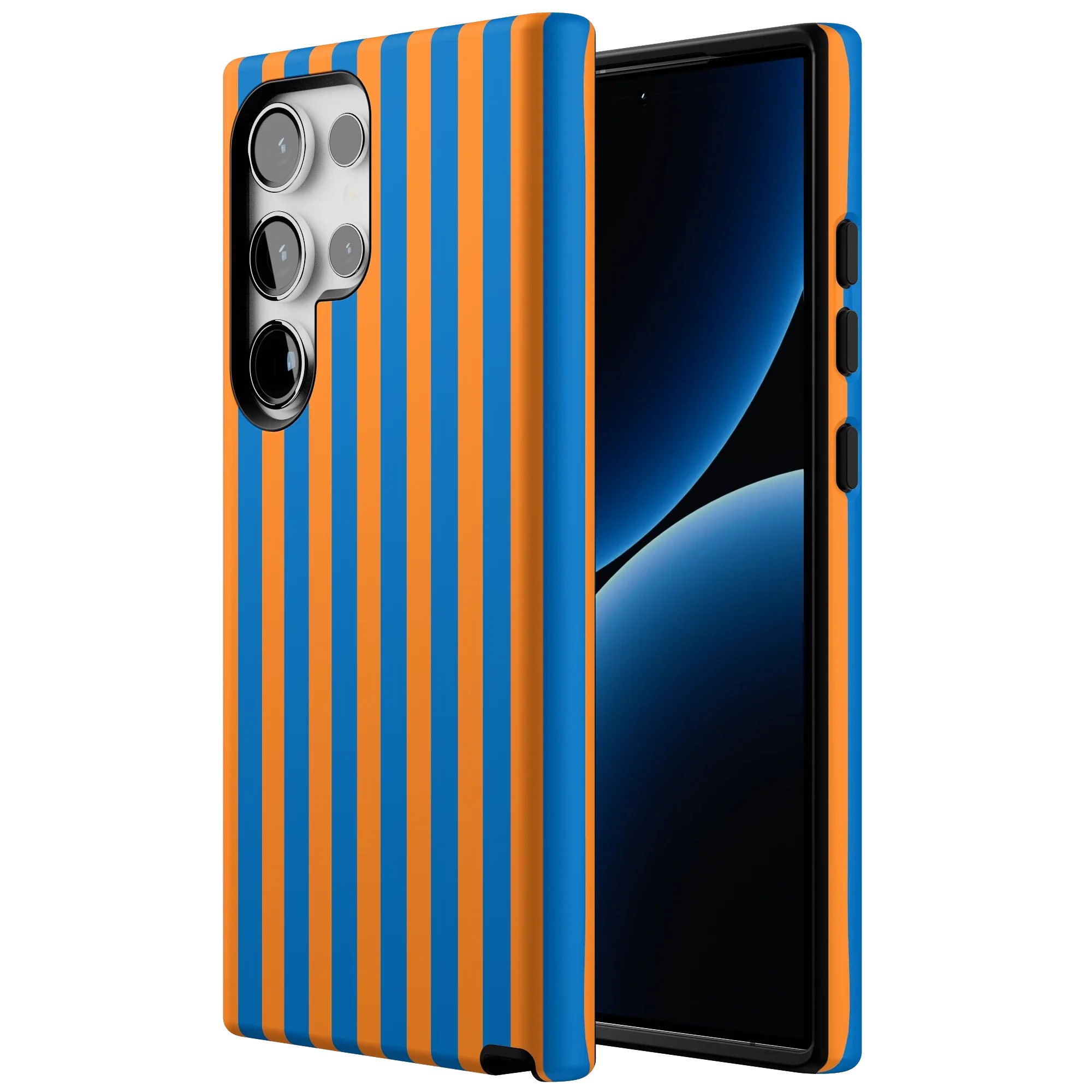 Go New York | Blue & Orange Stripes Case