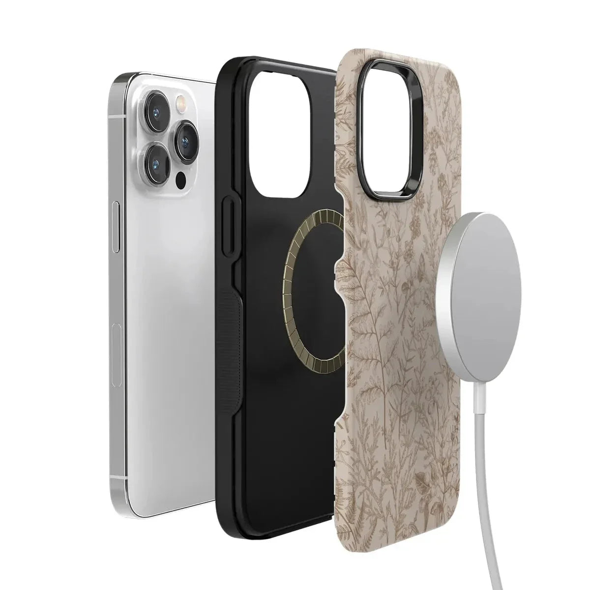 Beige Garden | Neutral Floral Case