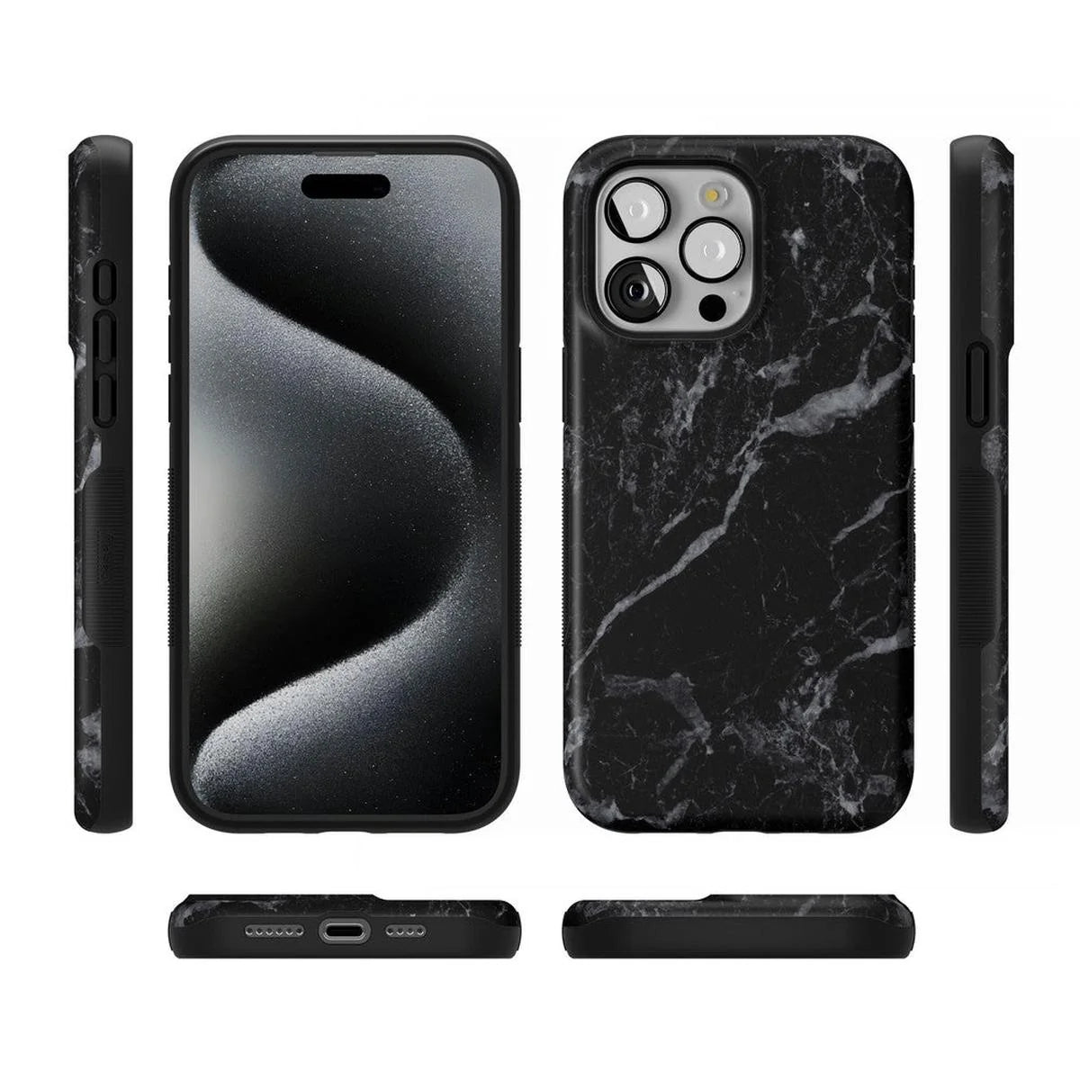 Black Pearl | Classic Black Marble Case