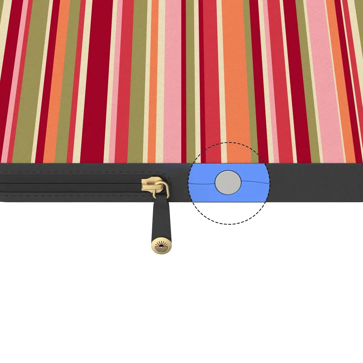 Citrus Stripes | Poolside Print Laptop Case