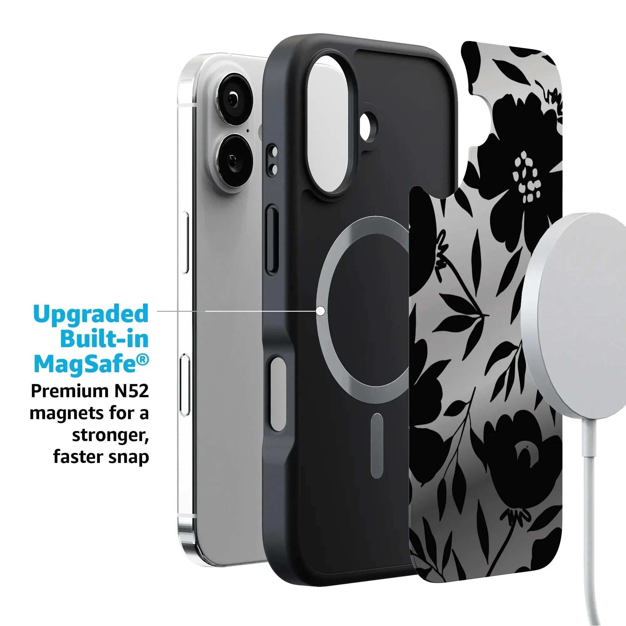 Dark Fantasy | Contrast Floral Case