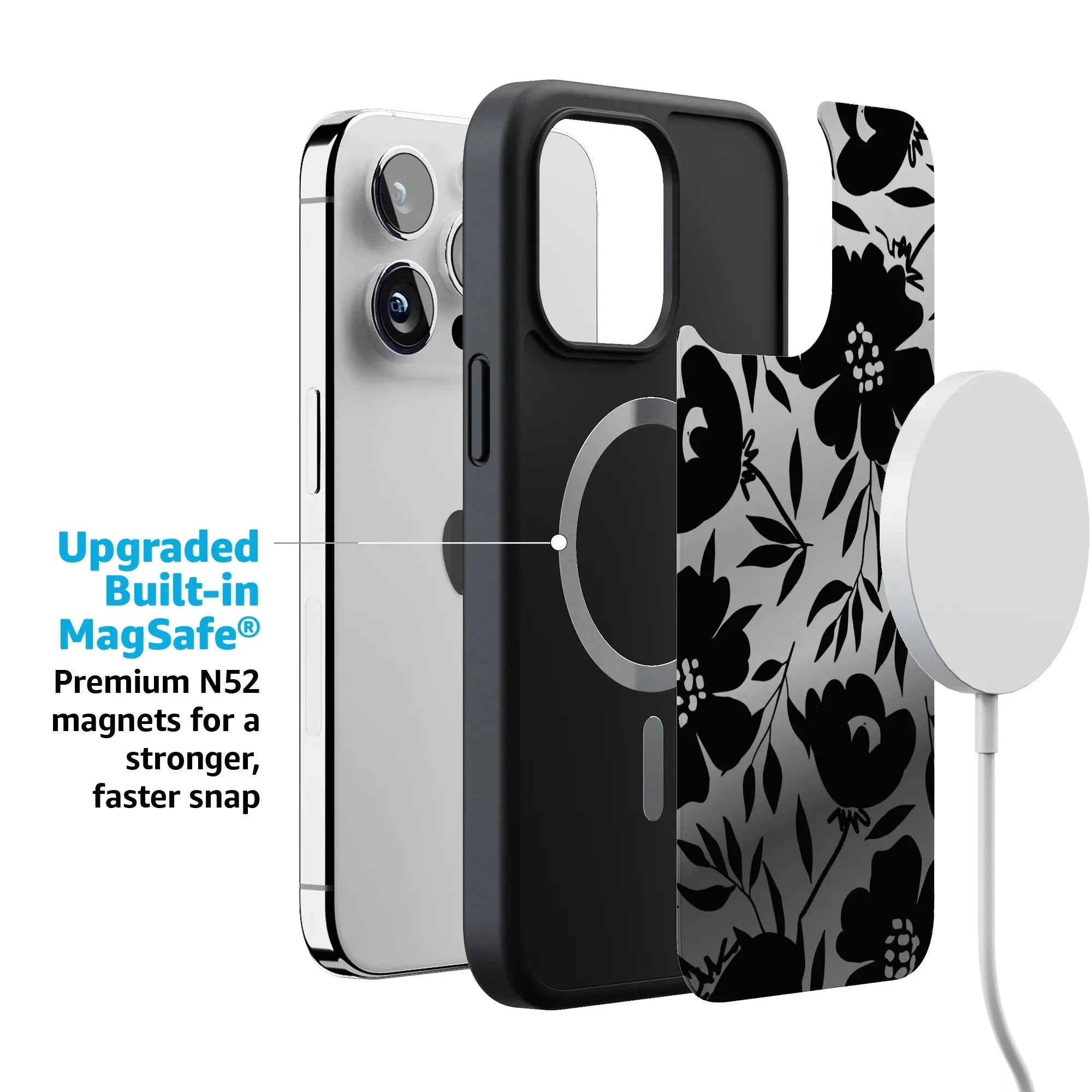 Dark Fantasy | Contrast Floral Case